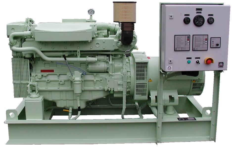 Marine Generating Sets with Water Cooled Alternator IP54, Powered by DEUTZ 