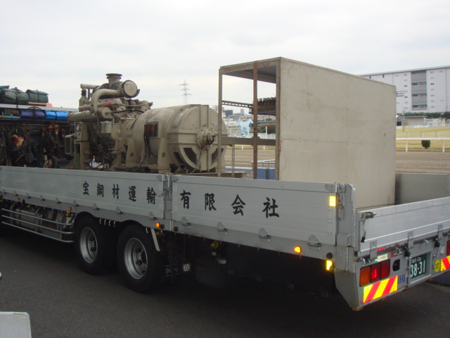 三菱重工業製 仮設型 移動電源車 12DH-60PT 400 kVA