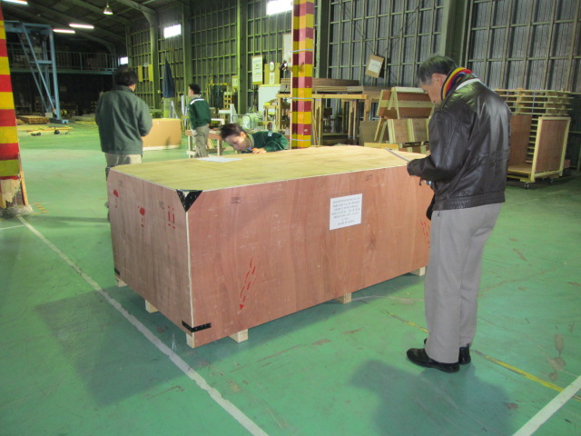SGS検査による、製品仕様検査と輸出用木箱梱包検査を実施すること SGS Inspection for Material & View