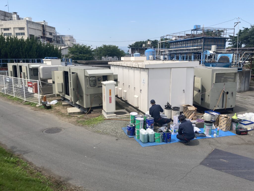 デジタルコントローラ搭載発電機の３台同時にバルブクリアランス・ノズルチェックは世界初！Scania DC13-072A Stamford S4L1D-G41 Deepsea DSE 8610 MKII KGD500 Generator